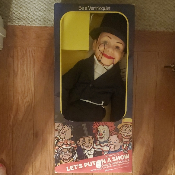 Ventriloquist Doll Classic Black Puppet Doll with Accessories - Picture 1 of 1